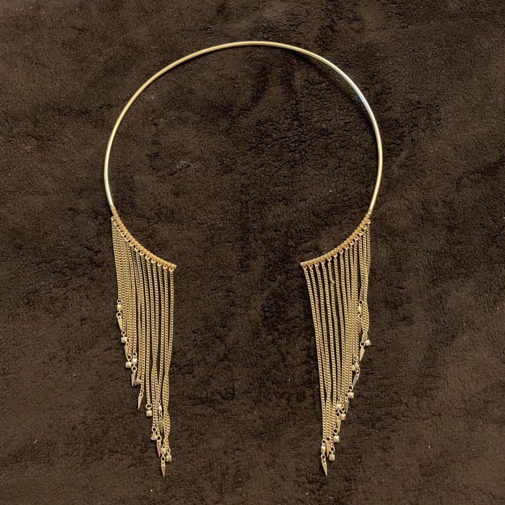 New BCBG Tassel Necklace - Gold